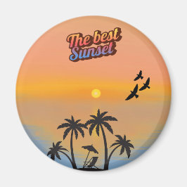 Bästa solnedgång. magnet