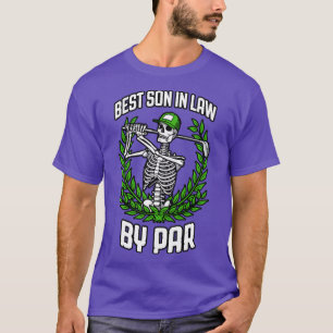 Bästa son in law by Par Golf Funny Golfing Skeleto T Shirt