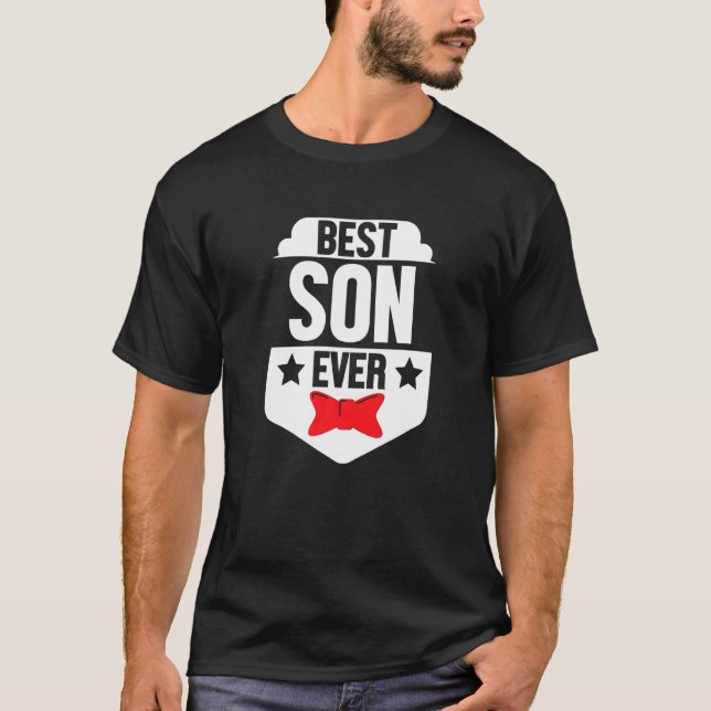 Bästa son nånsin Brother Family Pappa Mamma pappa  T Shirt (Framsida)