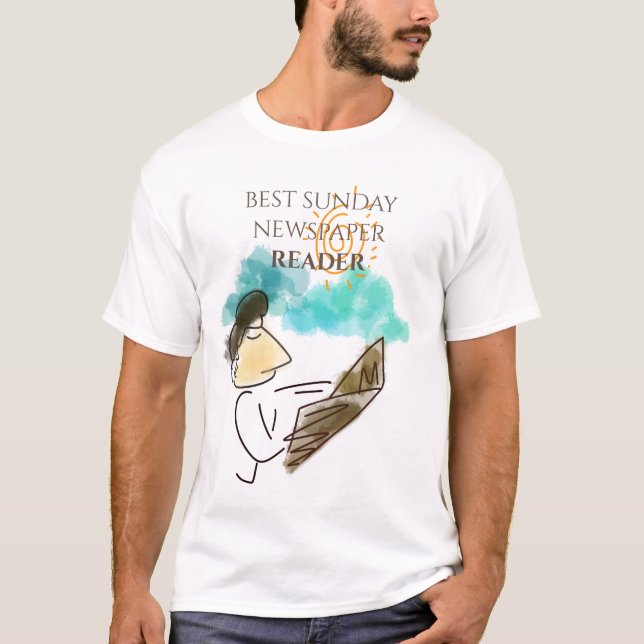 Bästa Söndag-tidläsare Fars dag T Shirt (Framsida)