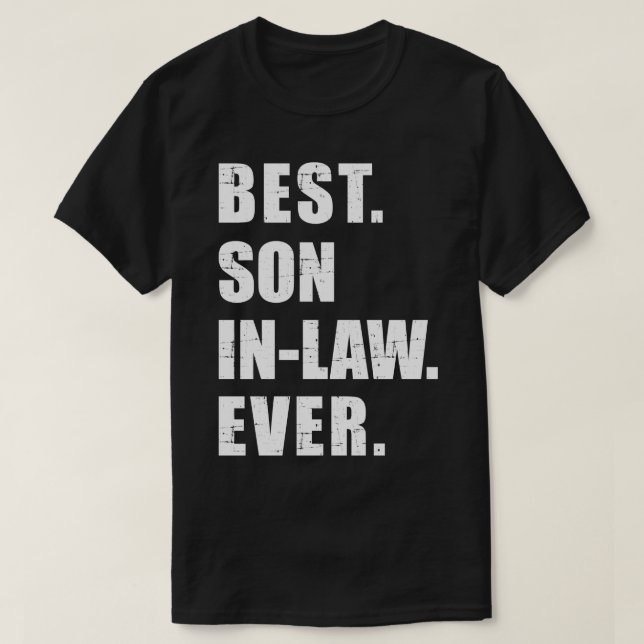 Bästa soninlaw någonsin t shirt (Design framsida)
