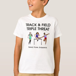 BÄSTA spåra det trefaldiga hot T Shirt