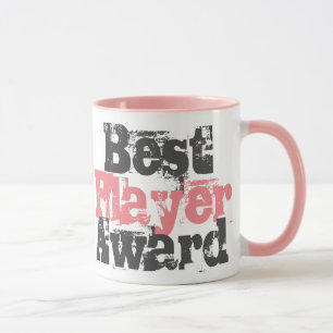 Bästa spelare Utmärkelse i Rosa och Grå Mugg