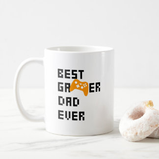 Bästa spelaren Pappa någonsin funny spelande Pappa Kaffemugg