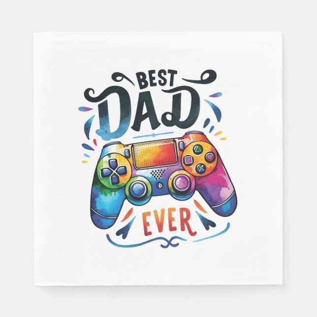 Bästa spelaren Pappa någonsin Pappersservett (Framsidan)