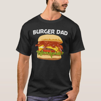 Bästa sprängningsdesign för Pappa Far Hamburger Sa T Shirt