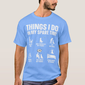 Bästa Standard Poodle-design för män kvinnor hund T Shirt