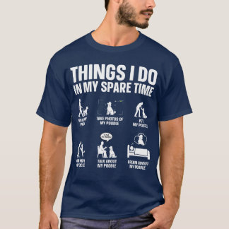 Bästa Standard Poodle-design för män kvinnor hund T Shirt