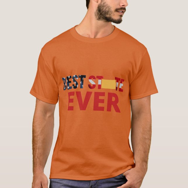 Bästa stat någonsin Kansas Oversized T Shirt (Framsida)