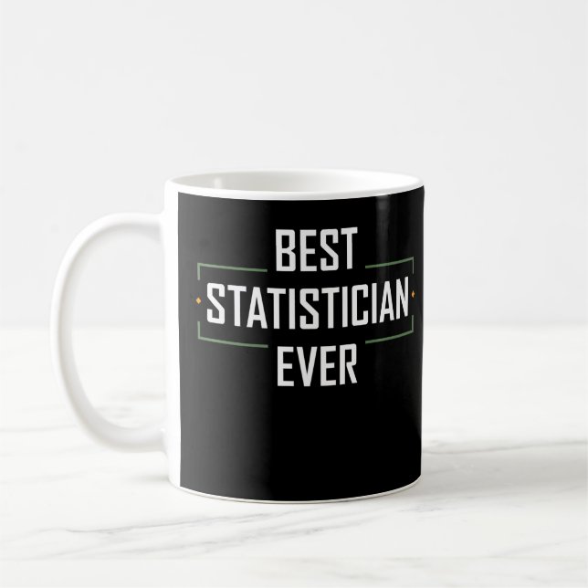 Bästa statistikern någonsin Statistik Funny Appara Kaffemugg (Vänster)