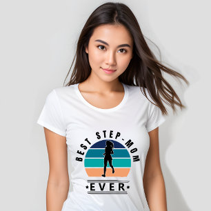 Bästa steg-Mamma någonsin-anslutning T Shirt