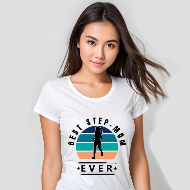 Bästa steg-Mamma någonsin-anslutning T Shirt (Skapare uppladdad)