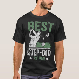 Bästa steg Pappa efter Fars dag Golf Gift T Shirt