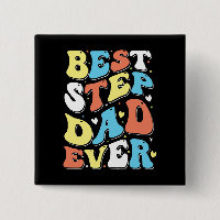 Bästa steg Pappa någonsin färglös Retro-typografi