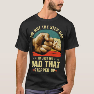 Bästa steget Pappa Fars dag steg uppåt Far P T Shirt
