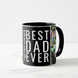 Bästa steget Pappa någonsin, 6 fotokollage Personl Mugg