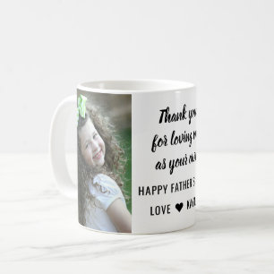 Bästa stegPappa Lycklig Fars dag 2 Fotokollage Kaffemugg