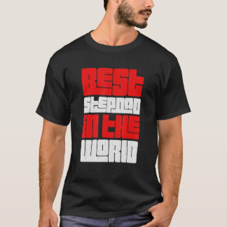 Bästa Stepdad i World Stepfather Fars dag T Shirt