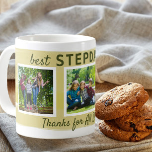 Bästa Stepdad någonsin - 3 fotopenseldrag Kaffemugg