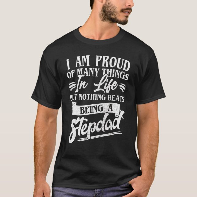 Bästa Stepdad någonsin är jag stolt över att många T Shirt (Framsida)
