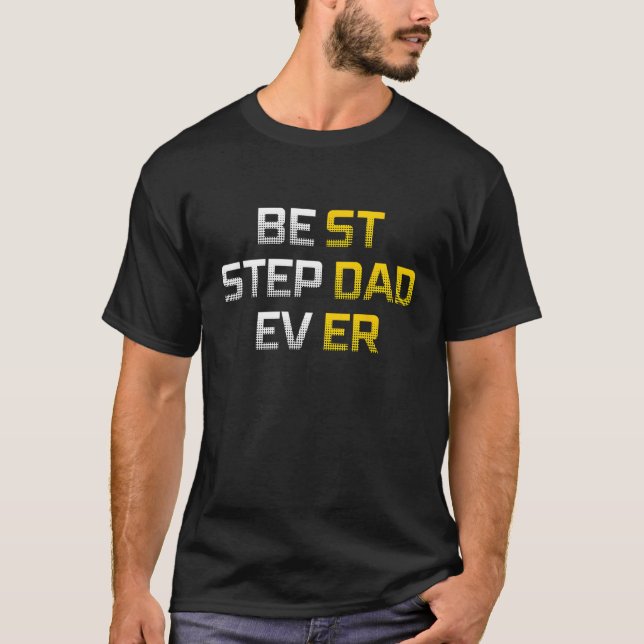Bästa Stepdad någonsin-Coolan Pappa T Shirt (Framsida)