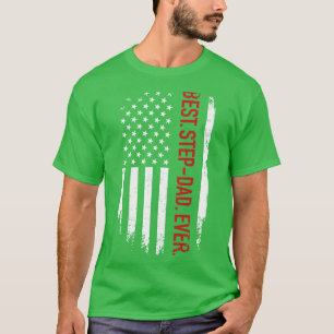 Bästa stepdad någonsin med oss american för far da t shirt