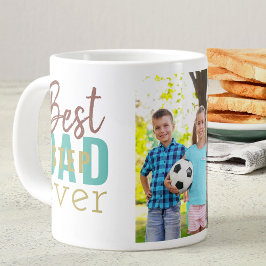 Bästa Stepdad någonsin-typografi och Anpassningsba Jumbo Mugg