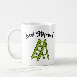 Bästa Stepdad-pun tecknad Far's Day Kaffemugg