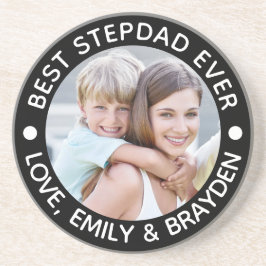 BÄSTA STEPDAD VARJE Photo Personlig Färg Underlägg
