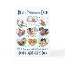 Bästa Stepmamma någonsin Mors dag Heart Photo