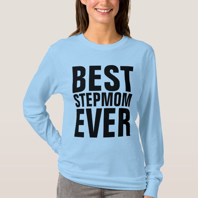BÄSTA STEPMOM VARJE T-Shirts (Framsida)