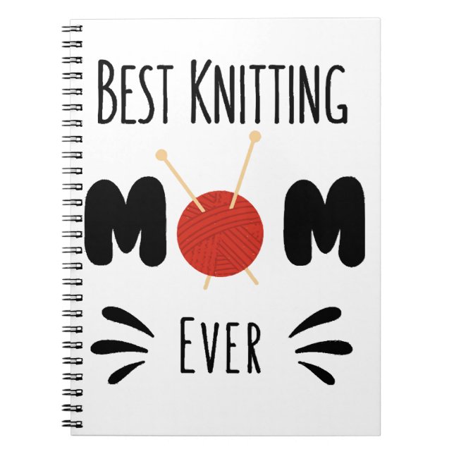 Bästa stickande mamma någonsin anteckningsbok (Framsidan)