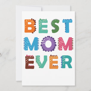 Bästa stickande mamma någonsin i kärlek mamma mamm inbjudningar