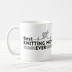 Bästa stickande mamma någonsin kaffemugg