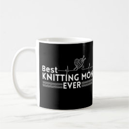 Bästa stickande mamma någonsin kaffemugg