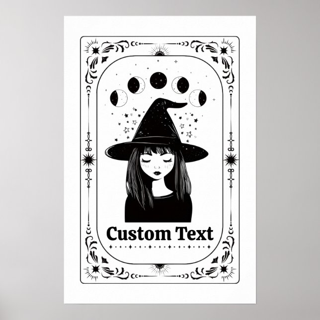 Bästa stjärntecken present Anpassningsbar Tarot Fe Poster (Framsidan)
