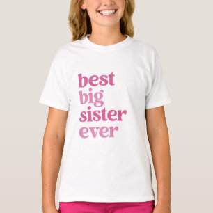 Bästa stora bister någonsin med Rosa Text Girls T Shirt