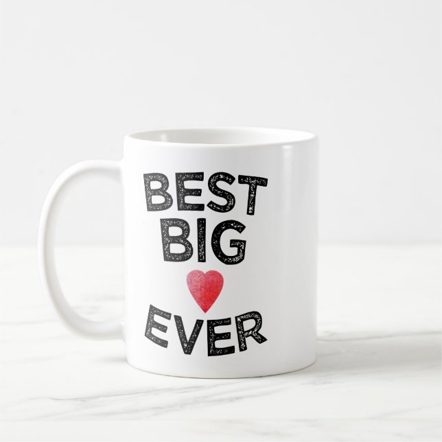 Bästa Stora Någonsin Systers Sorority Upptäckande  Kaffemugg (Vänster)
