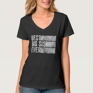 Bästa stora Syrran - Storsister - Vintagen Syskon T Shirt