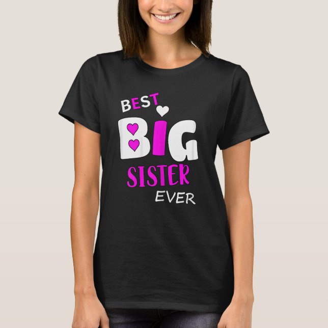 Bästa stora syster någonsin t shirt (Framsida)