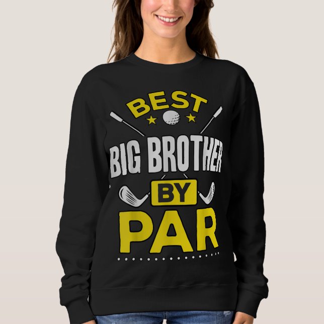 Bästa storebror efter hand Golf Big Brother Gift T Shirt (Framsida)