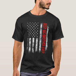 Bästa storebror någonsin Amerikanska Flagga Fars d T Shirt