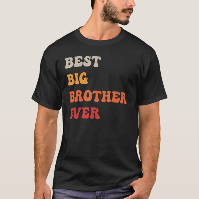 Bästa storebror någonsin Syskon T Shirt (Framsida)