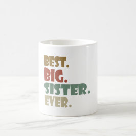 Bästa storesyster någonsin äldre syskon för flicko kaffemugg