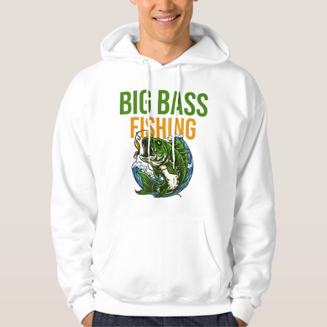 Bästa storskaliga fiske hoodie (Framsida)