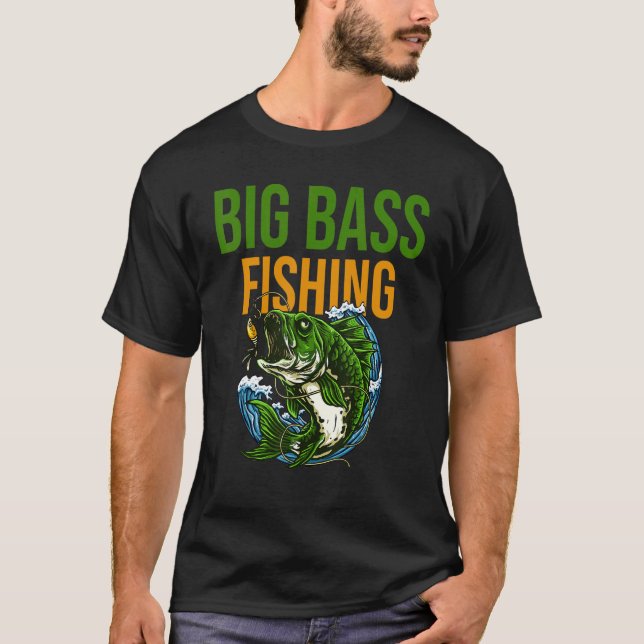 Bästa storskaliga fiske t shirt (Framsida)