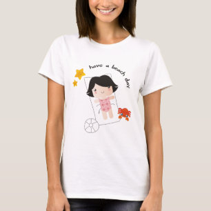 Bästa stranddagspagetti t-shirt