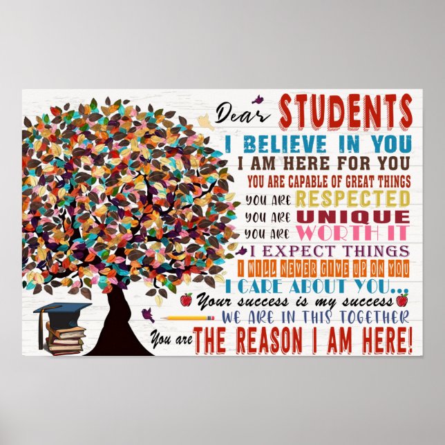 Bästa Student-klassrum Poster (Framsidan)
