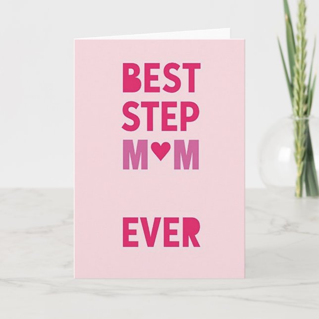 Bästa Styv mamma Någonsin Kort (Framsida)