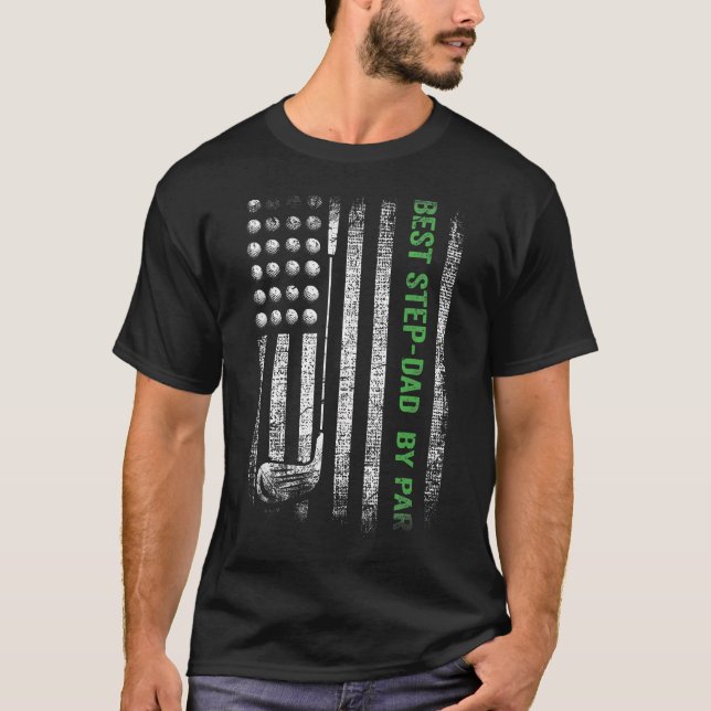 Bästa styvfar genom tiderna för golfälskare på far t shirt (Framsida)
